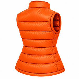 Chaleco Acolchado de Invierno sin Mangas para Mujer, Personalizado, con Cuello Alto, Ligero, Tejido Largo - Product Image 3