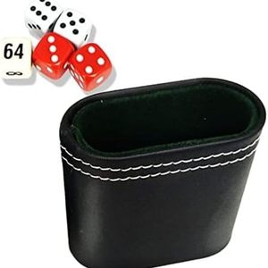 Shaker à dés classique moulé à la main, professionnel, en cuir PU de haute qualité, pour adultes, jeu de bar - Product Image 2