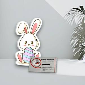 Outil d'extension de cils magnétique en acrylique Lapin de Pâques à marque privée, écologique et réutilisable, motif diamant carré fleur - Product Image 6