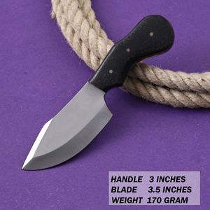 Cuchillo Nórdico de Acero Inoxidable con Hoja Fija Tipo Drop Point, Mango de Micarta, Personalizado OEM, Hoja Entera, Grado Industrial - Product Image 2