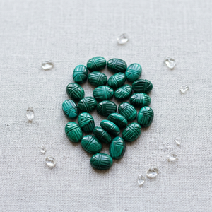 Piedras de Melagita Verde Natural Mugalart, Cuentas Sueltas de 10x14mm para la Fabricación de Joyería - Product Image 1