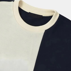 Sudadera de Manga Larga de Alta Calidad, 100% Algodón, Felpa Térmica, Cuello Redondo Bordado, Bloques de Color, Ecológica, Corte Regular - Product Image 2