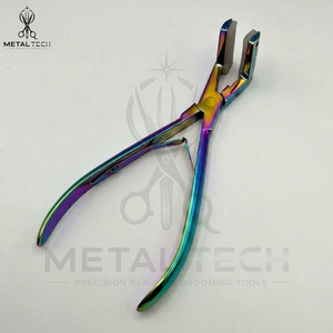 คีมติดเทปต่อผมแบบเคลือบสีรุ้ง หัวเจาะรู ซิลิโคนนุ่ม ใช้ในร้านเสริมสวย - Product Image 4