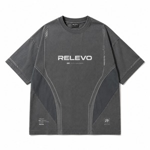 RELEVO INDUSTRIES Unisex Black Short Sleeve V-neck 3D <b>T</b>-<b>Shirt</b> Spandex <b>Polyester</b> Quick Dry Regular Fit Summer Sports Custom Logo - Product Image 6