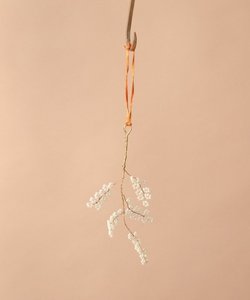 กิ่งประดับต้นคริสต์มาสทรงลูกเบอร์รี่สีขาวมุก - Product Image 4