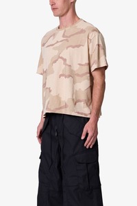 T-shirt pour homme à manches courtes, col rond, imprimé camouflage, style décontracté, jersey 100% coton, coupe ajustée, toutes tailles - Product Image 3