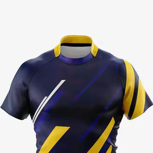 Maillot de rugby avec coutures renforcées et tissu confortable, idéal pour les matchs scolaires, universitaires et de club - Product Image 4