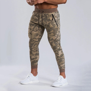 Nouveau pantalon de jogging camouflage imprimé, longueur intégrale, taille élastique, tissu tricoté extensible avec poches, pour toutes les saisons - Product Image 1