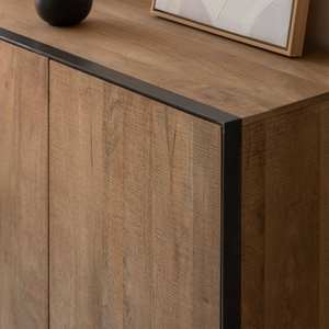 Aparador de 3 puertas Vandana Stellar Zentrix en madera de mango y metal - Product Image 2