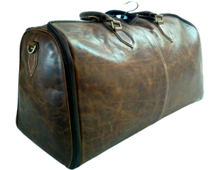 Outdoor Portable Luxury Sport Gym PU Leather Wet Dry Overnight Weekender Tote Portable <b>Luggage</b> Duffle Travel Bag - Product Image 6