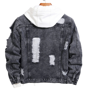 Chaqueta vaquera informal de alta calidad para hombre, corte ajustado, lisa, teñida, hecha en Pakistán. - Product Image 2