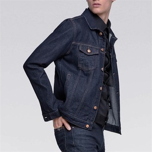 Veste en jean en coton pour homme style cowboy, Blouson bomber décontracté pour homme, Veste coupe-vent streetwear, Vestes en jean unies pour homme - Product Image 3