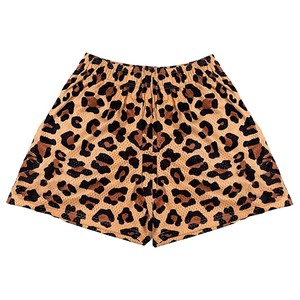 men's quick dry leopard print mesh pants quarter beach board shorts mini trouser custom design 100% polyester - Product Image 5