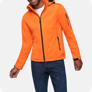 Men's Orange <b>Hooded</b> <b>Fleece</b> <b>Jacket</b> Windproof Full Zip Casual Autumn Outdoor <b>Jacket</b> Polyester Warm Soft <b>Fleece</b> Outerwear - Product Image 5