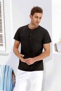 Camiseta Básica de Algodón para Hombre al por Mayor, con Dobladillo, Tejido de Punto Jersey Suave, Manga Corta, Corte Regular, Ropa Casual de Calidad Premium de Fábrica - Product Image 3