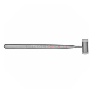 Marteau chirurgical orthopédique allemand en acier inoxydable à manche simple, 7 pouces, avec têtes en nylon remplaçables, pour usage dentaire - Product Image 2