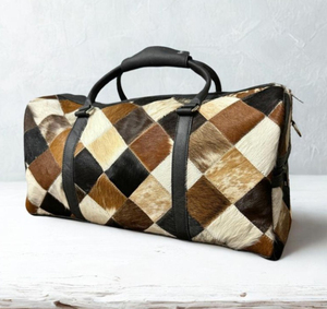 กระเป๋าเดินทางหนังแท้แบบดัฟเฟิล น้ำหนักเบา เป็นมิตรกับสิ่งแวดล้อม พับเก็บได้ ขนาดปรับแต่งได้ ปิดซิป ความจุขนาดใหญ่ - Product Image 1