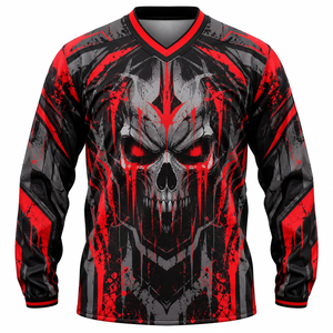 <b>Men's</b> Long Sleeve V-neck Letter Basketball Jersey Breathable Quick Dry Sublimation Print Polyester Casual Sporty <b>Shirt</b> - Product Image 1