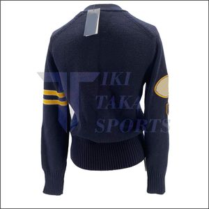 Women's <b>Cardigan</b> Sweaters V-neck Drop Shoulder Button Anti-Wrinkle Winter Heavy weight Thermal <b>Thick</b> Solid Wool/Nylon - Product Image 3