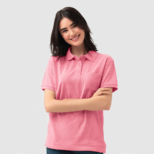 Oversized Women Polo Shirts Short Sleeve Turn Down Collar Polo Shirt Women's Casual <b>Drop</b> Shoulder Summer Polo Tee Ladies - Product Image 3