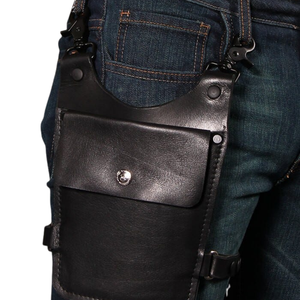 Mens <b>Black</b> Leather Chest <b>Harness</b> With O-Ring Adjustable Straps BDSM Bondage Gear - Product Image 2