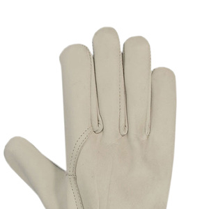 Goatskin Leather <b>Driver</b> Work <b>Gloves</b> with Cut Protection Grain Texture Heat Resistance Great for Tough Jobs - Product Image 4