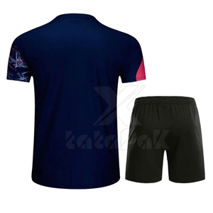 Uniforme de tennis pour homme respirant, durable, à séchage rapide, de haute qualité, fabriqué en 100% polyester, adapté aux matchs de compétition - Product Image 3