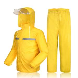 Ensemble imperméable de protection professionnelle en tissu Oxford, avec veste et pantalon, spécial protection contre les fortes pluies - Product Image 3