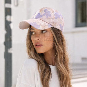 <b>Women</b> Lace Baseball <b>Hat</b> Floral Design Breathable Lightweight Fashion Headwear for Casual Outdoor Wear and Daily Style - Product Image 6