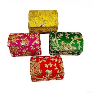 Elegant Embroidered Keepsake <b>Box</b> with Handmade Thread Work for Bridal Gifts and <b>Memory</b> Storage Collection By AALIYAN IMPEX - Product Image 5