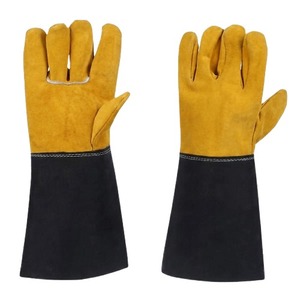 CAPTAIN INDUSTRY, Nuevos Guantes de Soldadura de Cuero Vacuno Hechos a Medida, con Logotipo, Antideslizantes, Impermeables, de Dedo Completo, para Uso en Exteriores - Product Image 1