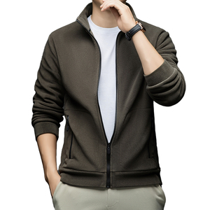 <b>Men's</b> Thermal <b>Sherpa</b> <b>Fleece</b> Full Zip <b>Jacket</b> with Stand Collar Warm Winter Outdoor Casual Wear Supplier Wholesale Price - Product Image 1