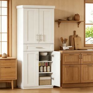 Armadio con Ripiani Regolabili per Cucina 30 X 15,75 X 72 Pollici - Product Image 1