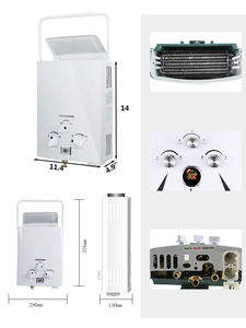 <span class=keywords><strong>Chauffe</strong></span>-eau instantané sans réservoir, portable, au <span class=keywords><strong>gaz</strong></span> naturel, pour camping-car, douche extérieure, en acier inoxydable - Product Image 3