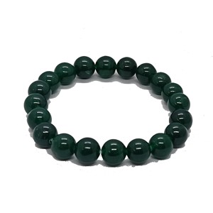 High quality Green <b>jade</b> Crystal Gemstone Bead Bracelet Fashion Charm Jewelry for Men Women for Energy Meditation Gift - Product Image 1