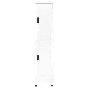 White Steel <b>Locker</b> Cabinet 15"x17.7"x70.9" for <b>Storage</b> - Product Image 2