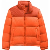Nouvelle Arrivée Manteau d'hiver orange pour homme, col montant, fermeture éclair, épais, décontracté, couleur unie, coupe classique, en polyester