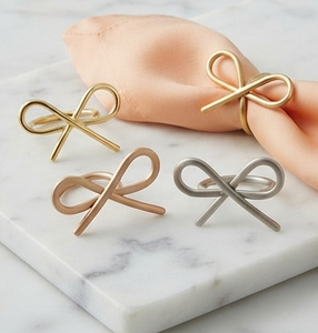 Anillos de Servilleta Modernos de Lujo, Acabado Plateado y Dorado, Redondos, Accesorios para Mesa de Boda, Mesa de Comedor, Fiestas en Casa, Cenas y Eventos - Product Image 1