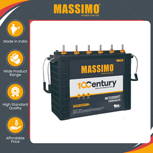Batería de Plomo-Ácido Tubular Alta MASSIMO 12V 220Ah de Excelente Calidad para Uso Solar e Inversores, Venta al Por Mayor - Product Image 2