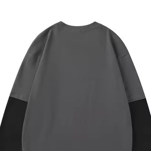เสื้อยืดแขนยาวสองชั้นคุณภาพพรีเมียมแบบใหม่ หนานุ่ม สวมใส่สบายสำหรับผู้ชาย พร้อมดีไซน์สั่งทำพิเศษ - Product Image 3