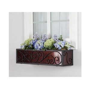 Macetero de cobre para ventana, de lujo, con soporte - Product Image 2