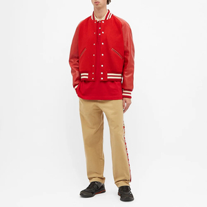 Chaqueta Universitaria Personalizada de Alta Calidad para Hombre, Nueva Llegada, Chaqueta de Lona Extra Grande con Parche Bordado para Uso en Exteriores en Invierno - Product Image 1