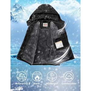 Combinaison de ski pour fille taille XL 2025, imperméable, chaude, en polaire, à capuche, manteau d'hiver pour la neige, chauffant, coupe-vent, caractéristiques pour les sports de plein air des enfants - Product Image 5