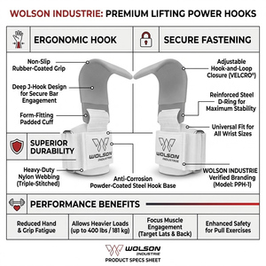 Support de poignet professionnel pour la musculation (fermeture auto-agrippante en néoprène) pour la musculation, la bodybuilding et l'entraînement physique - Unisexe - Product Image 3