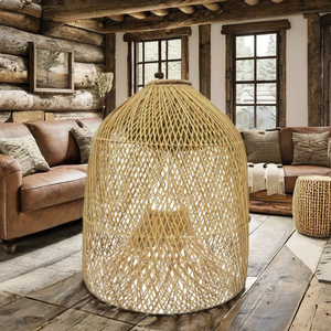 Abat-jour en rotin écologiques pour l'hôtellerie et la décoration intérieure - Product Image 1