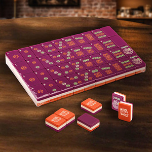 Jeu de tuiles de mahjong américain à motif léopard - Product Image 4