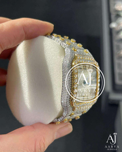 Reloj de Cuarzo con Esfera Cuadrada, Cristal y Brazalete, con Números Romanos y Fecha, Joyería de Moda - Product Image 3