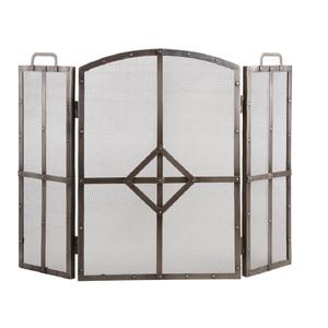 Más Vendido y en Tendencia: Pantalla Protectora para Chimenea de Hierro Forjado con Soporte Metálico, Panel Único, Pequeña y Plana, con Protección Contra Chispas - Product Image 3