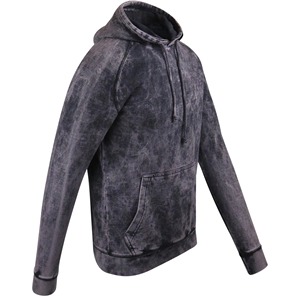 Men's Washed Cotton <b>Fleece</b> <b>Zipper</b>-Up Hoodie Raglan Sleeve Solid Color Casual Winter Wear Front Pocket Regular Fit Windproof - Product Image 5