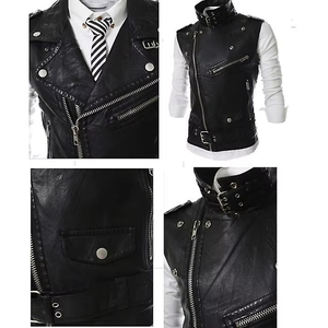 Nuevo Chaleco Medieval Vintage para Hombre, de Cuero Sintético, Transpirable, Casual, sin Mangas, para Disfraz de Caballero - Product Image 4